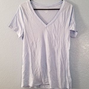 Old navy vintage light blue v-neck top size large